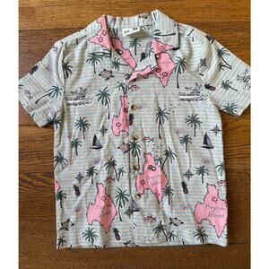 Cotton On Kids Tropical Beachwear Button Down Size 5